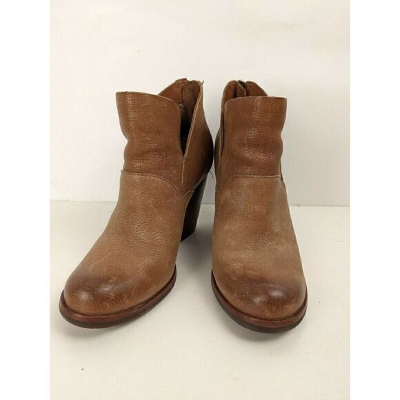 Kork ease Castaneda Brown tan leather booties size 6M - Picture 2 of 7